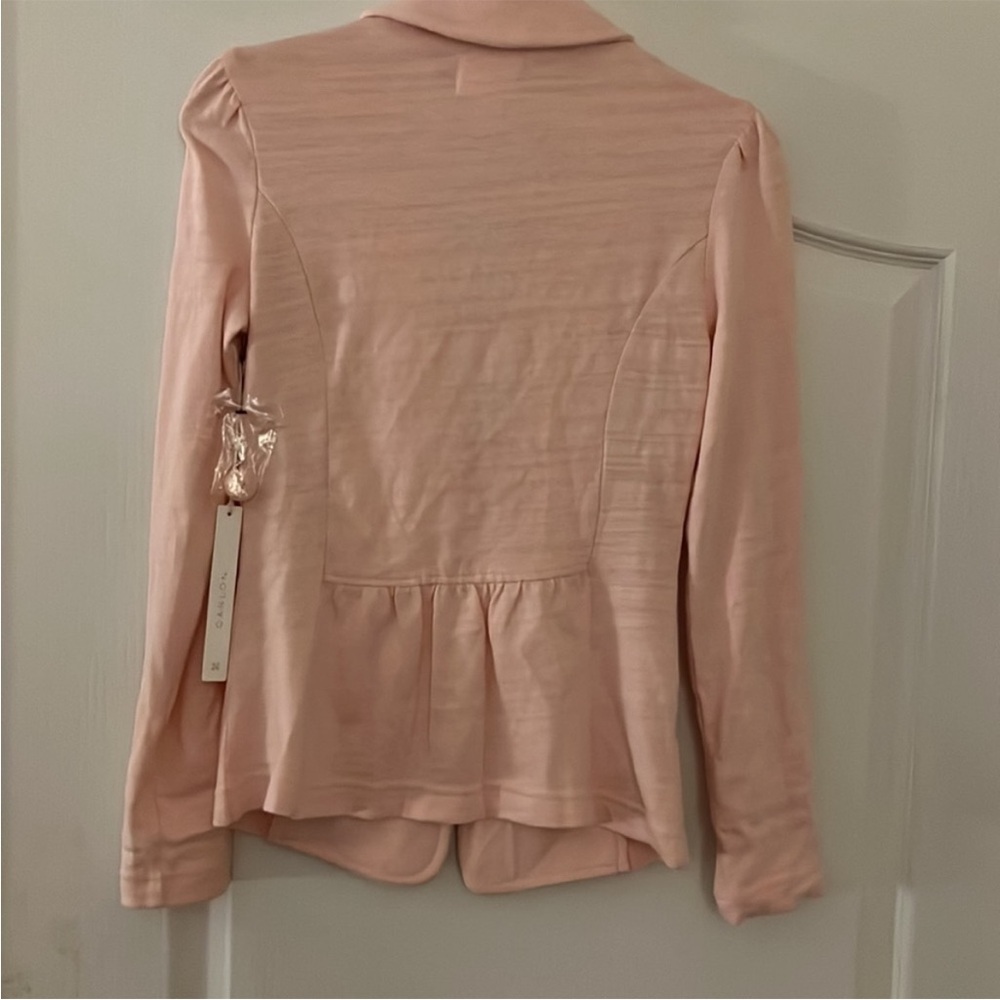 Women's New with tags Caslon pink blazer sweater jacket 100% cotton sz small - Picture 4 of 6